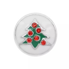 Mini Snap Jewelry Christmas Tree Crystal Enamel fits 12mm Petite Ginger Charm