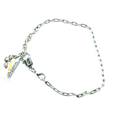 Brighton Charms/Beads Chain Bracelet W/ Non-Brand Etched Clasp 9 Inch NWT