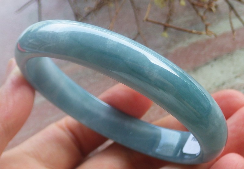 Certified Green 100% Burma Natural A JADE Jadeite Bangle Bracelet 55mm 704758 AS gallery