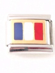 Authentic My Name France French Flag Italian Charm 9mm E196