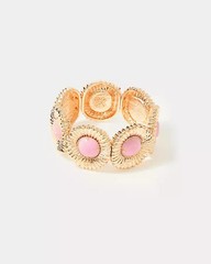 NWT Lilly Pulitzer Bracelet. One Final Fling Bracelet. Stretch, Color Pink Bliss