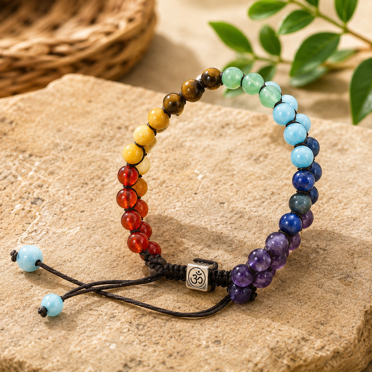 7 Chakra Healing Crystal Bracelet | Adjustable Gemstone Bracelet | Reiki Energy gallery