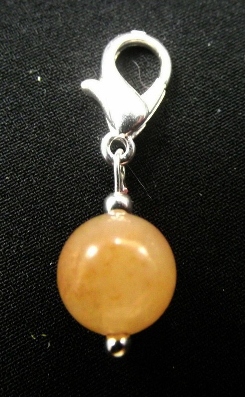 Clip on Gemstone Charms for Bracelet - Choice, Tiger Eye, Rose Quartz - Healing gallery