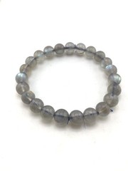 Genuine Labradorite Gemstone Bracelet Natural Flash Crystal Beads Healing Jewelr