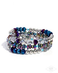 Paparazzi Impressive Infinity – Multi – Beads – Oil Spill Pebbles – Infinity Wra