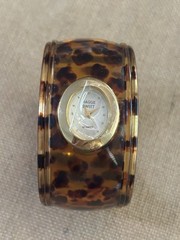 Maggie Sweet Tortoiseshell Clamshell Watch New Unsure If Battery Is Good