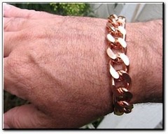 Solid Copper 5/8 of an inch wide – Men’s 11 Inch Link Bracelet CB639G.