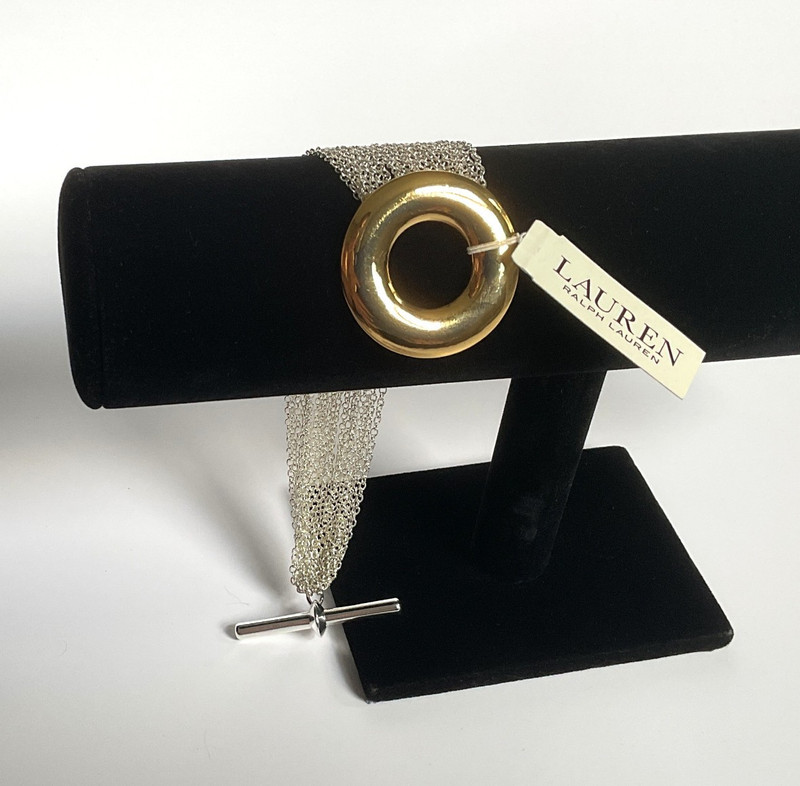RLL Ralph Lauren | Multi-Strand Bracelet Gold/Silver Tone | Women's 7.5" NWT gallery