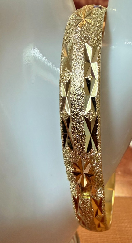 Beautiful 14K Gold Plated Bangle – High Quality, Hypoallergenic, Water Resistant gallery