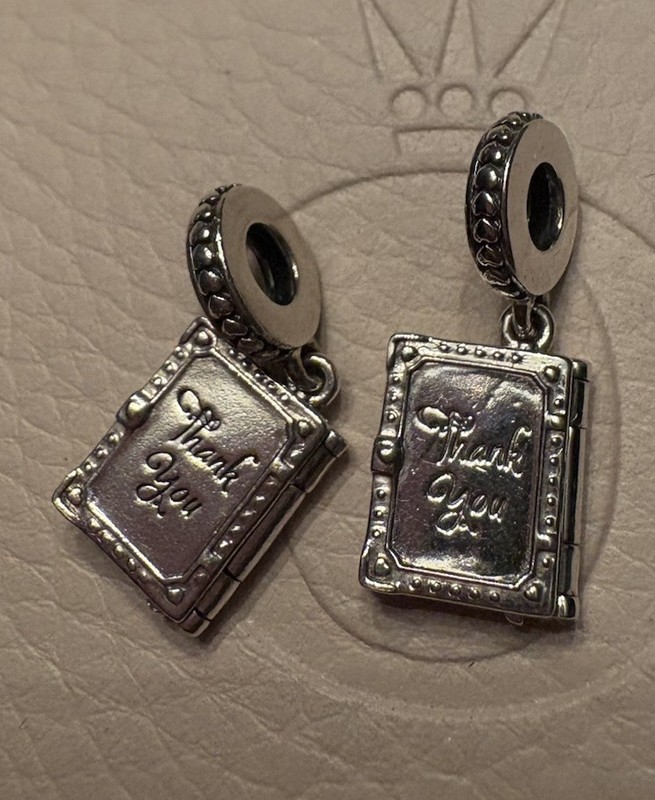 1 Pandora Our Family Album Book To My Mother Thank You Dangle Charm Retired gallery