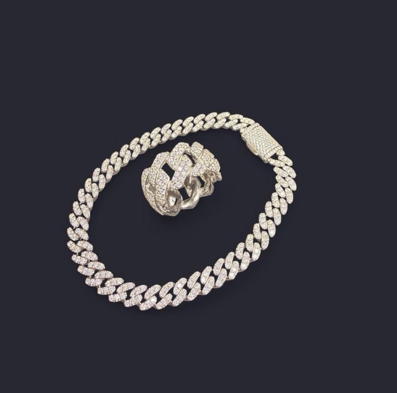 925 Silver Bracelet And Ring Set gallery