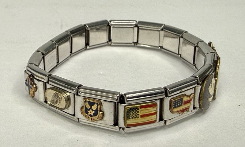 Zoppini Style Bracelet Stainless Steel Links Charm Mother Daughter gallery