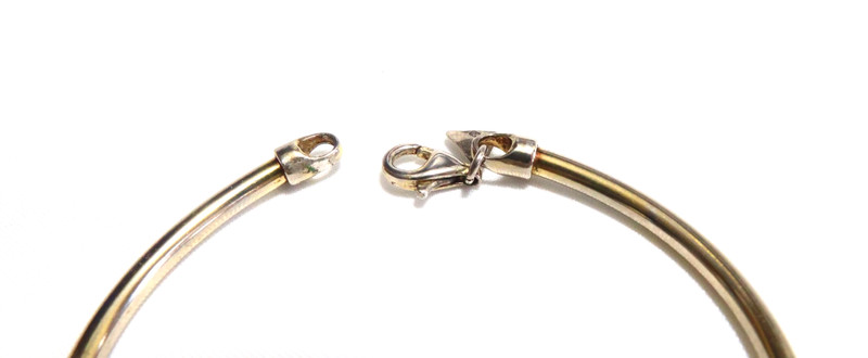 Italy 925 Curved Bar Red Blue Enamel Bar Link BRACELET - 7.8 grams gallery