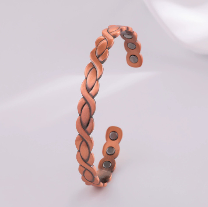 3X Ultra Strength Magnetic Pure Copper Bracelet Healing Arthritis Therapy Cuff gallery