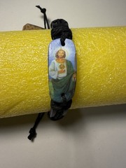 Religious leather Bracelet 12 CasePack Religion Wholesale resellers Macrame Pack