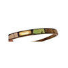 Rectangular Inset Bangle Bracelet 2 1/2" Wide Wrist Opening gallery