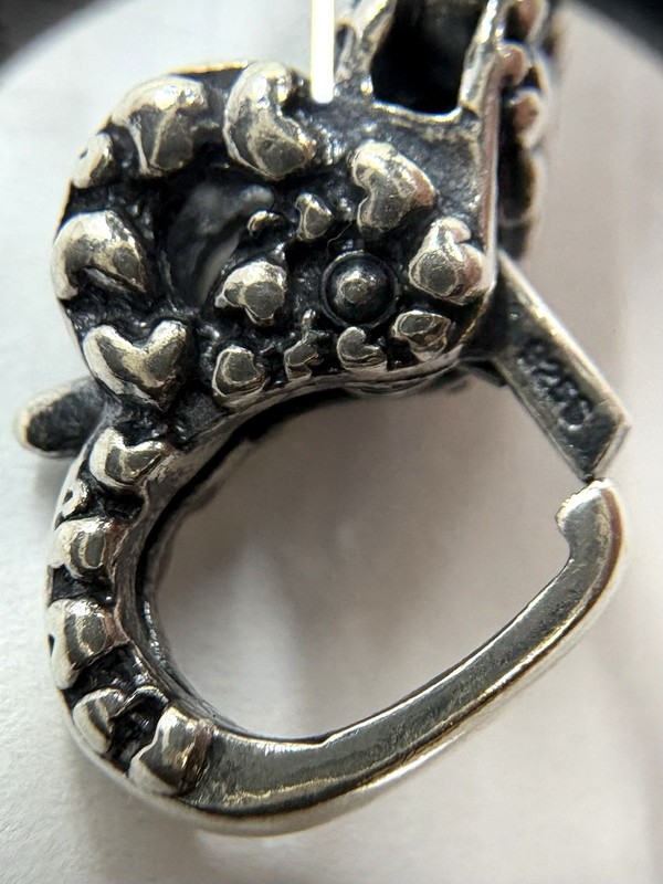 Trollbeads Catching Hearts Sterling Silver 925 LAA Retired 2016 Lock Clasp (S32) gallery