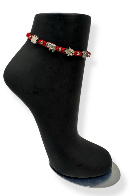 Red Good Luck Bracelet Hamsa Elephant Clover Benedict Adjustable 6–10 Unisex gallery