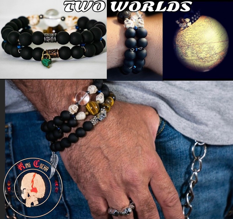 Bracelet Quartz Stone Crystal Beads Skulls gallery