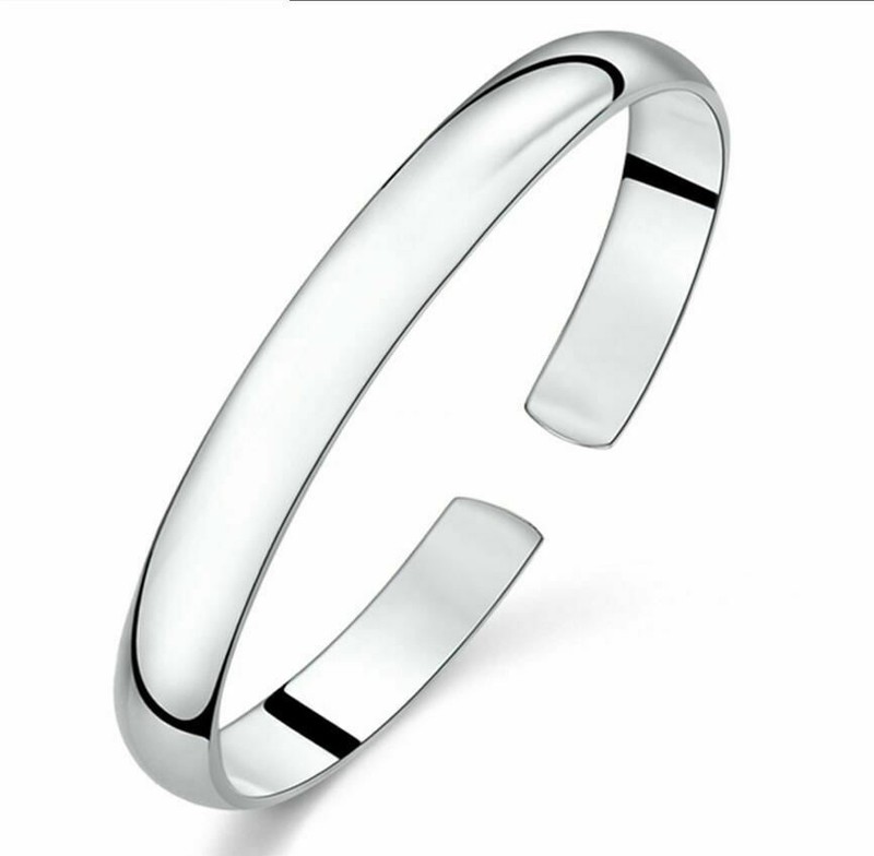 Elegant Silver Plated New Fashion Jewelry Unique Open Bracelet Bangle Cuff gallery