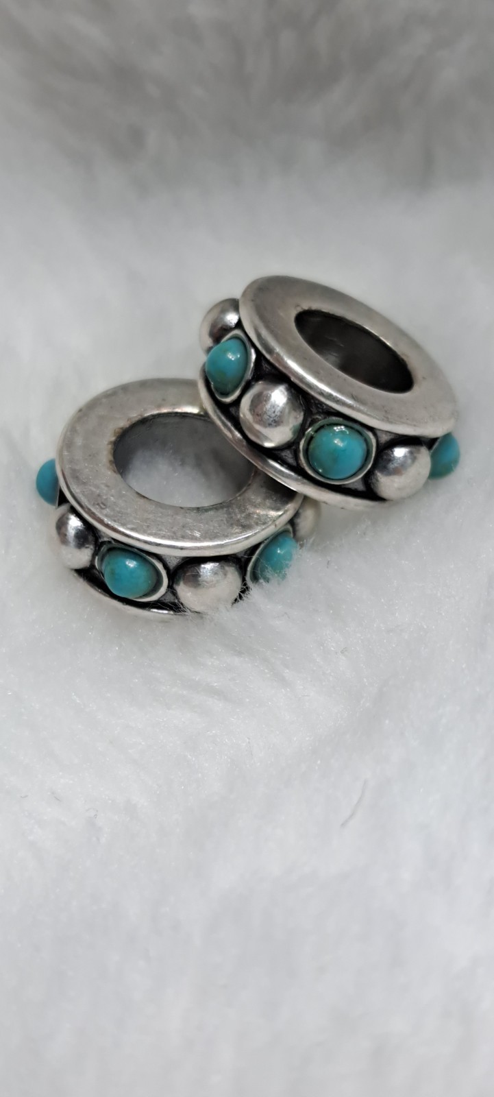 Brighton Indie Thin Spacer Turquoise/Silver retired rare gallery