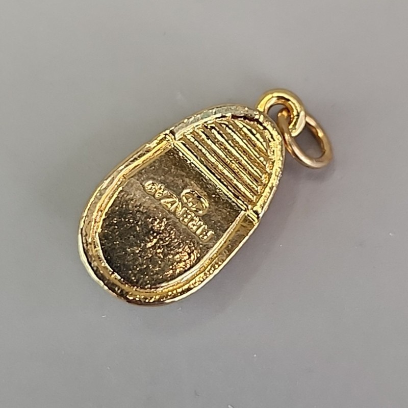Firenza Baby Shoe Charm May Birthstone Clear Rhinestones Gold Tone 17mm gallery