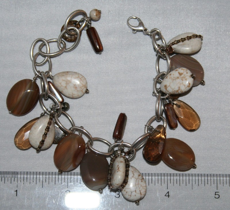 Silpada Sterling Silver Shell, Glass, Agate & Magnesite Cha-Cha Bracelet B2065 gallery