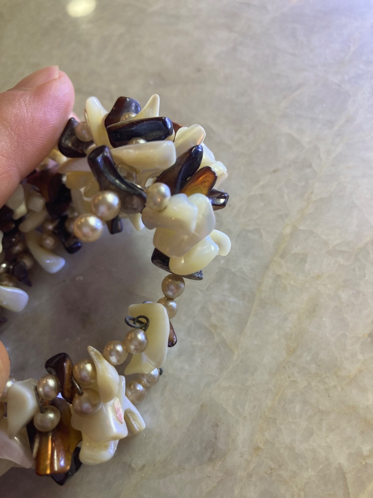 Unique Beaded ShellPieces Bracelet Beach Jewelry gallery