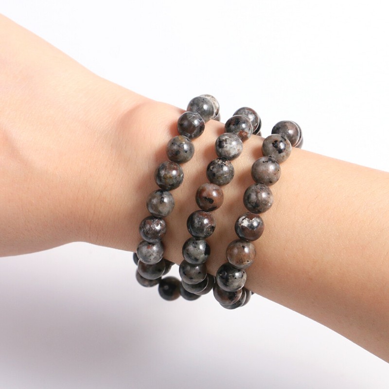 Natural Yooperlite Stone Bracelet UV Reactive Halloween Stretch Crystal Handmade gallery