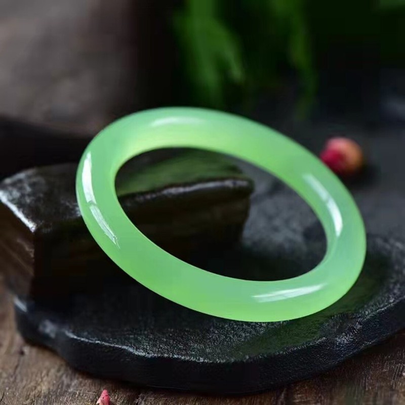 Fashion Natural Apple Green Jade Jadeite Bangle Bracelet 55-64mm Jewelry AAAAA gallery