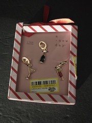 New Target A New Day Set Of 3 Martini Charms For Bracelet
