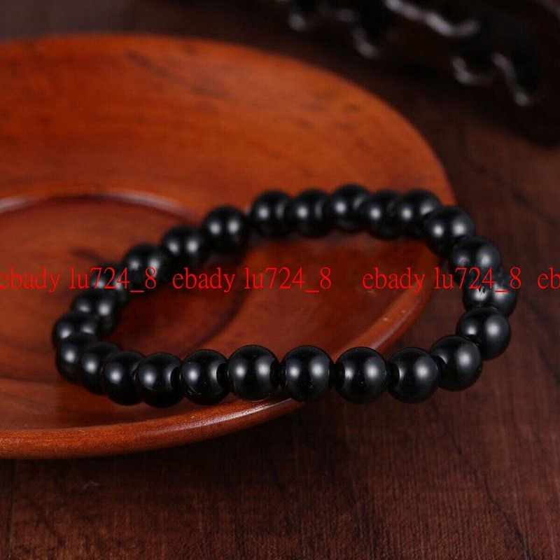 Natural 6/8/10/12mm Tiger's Eye Turquoise Agate Gems Round Beads Bracelets 7.5'' gallery