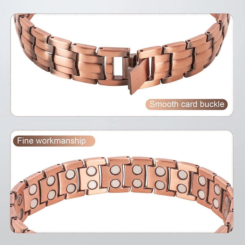 Copper Magnetic Bracelet Energy Therapeutic Healing Therapy Arthritis Men Women gallery