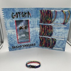 Vintage Gotcha Bracelet Adult Unisex Single 80s 90s Surf Skate Rainbow Rope Wrap