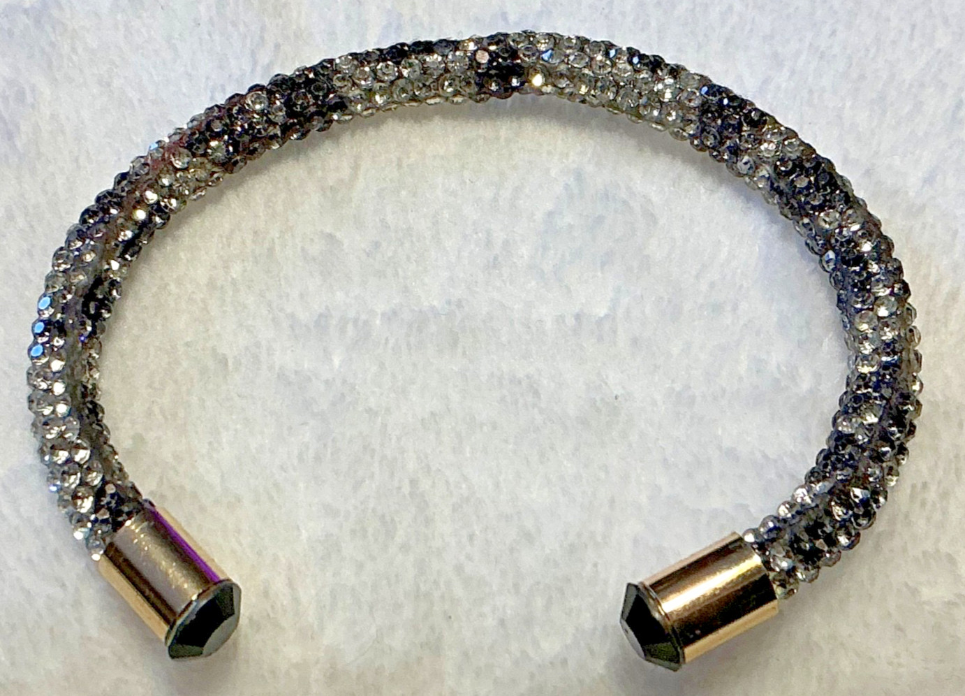 Black and Silver Shiny Rhinestone Bracelet gallery