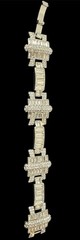 Ella Carter Bracelet with Crystal Accents 6.5” Beautiful Rent The Runway Style