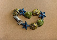 Sea Shell Bracelet, Colored