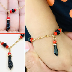 Pulsera para Niños Azabache, Mal de ojo y Proteccion Pulsera, Bracelet Azabache.