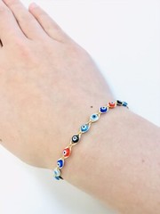 14K Gold Filled Bracelet, Evil Eye Protection, Pulsera para la Buena Suerte, New