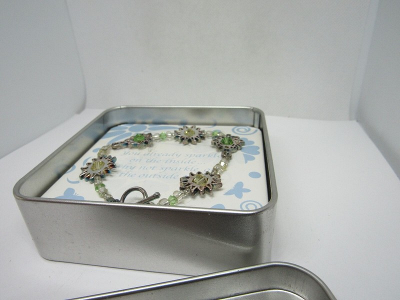 palm tree and sunshine bracelet NEW in box gallery