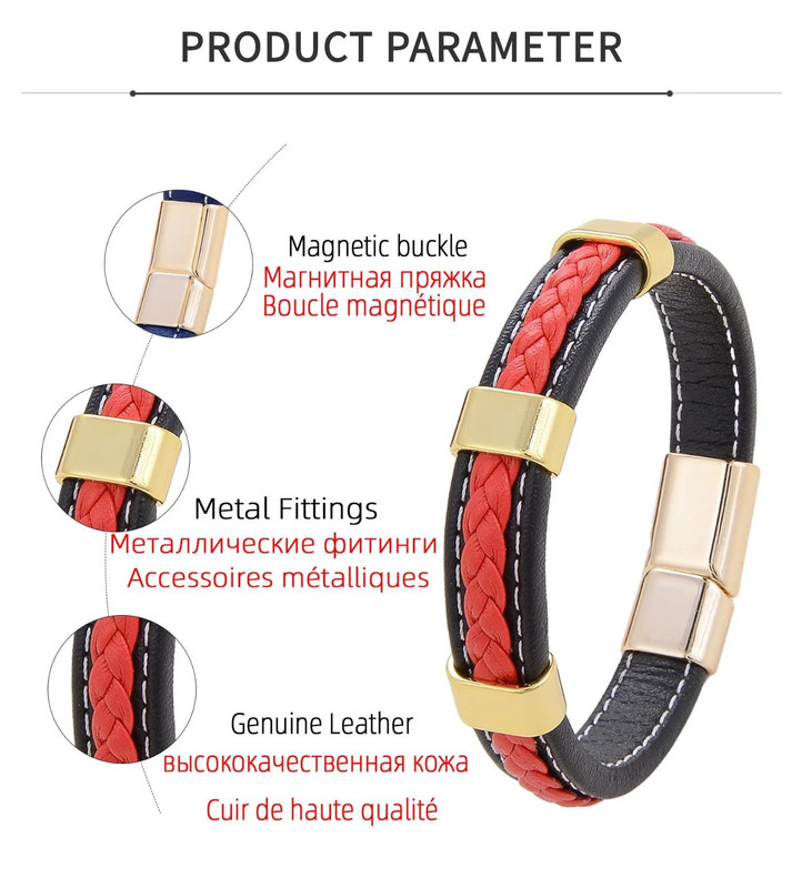 Classic Braided Leather Bracelet for Women & Men – Zinc Alloy Clasp Jewelry gallery