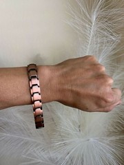 Gorgeous Copper Magnetic Bracelet Balance Arthritis Pain Relief Power Energy Joy