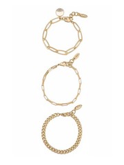 Ettika The Power Of Three 18k Gold Plated Bracelet Set Nordstrom B1510.G