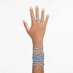 BNIB Swarovski Una Angelic Oval Cut Blue Stone Set Bracelet & Gift Bag £89.99