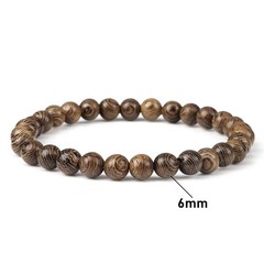 Natural Wooden Beads Bracelet Tibetan Buddha Rosary Handmade Bracelets Men Women