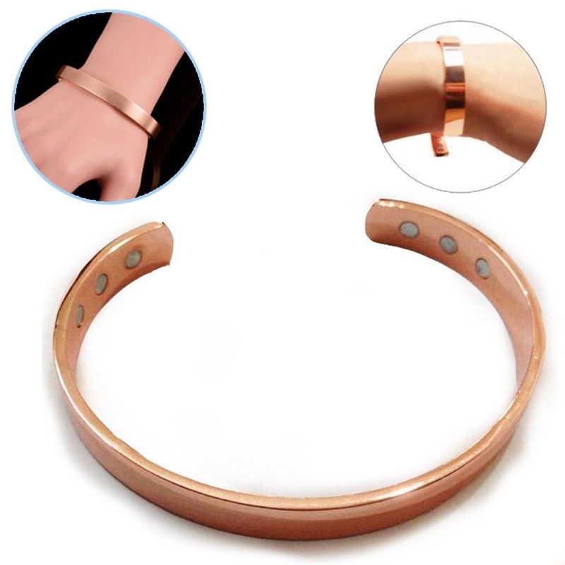Copper Magnetic Bracelet Arthritis Pain Energy MEN WOMEN ADJUSTABLE CUFF NEW US gallery