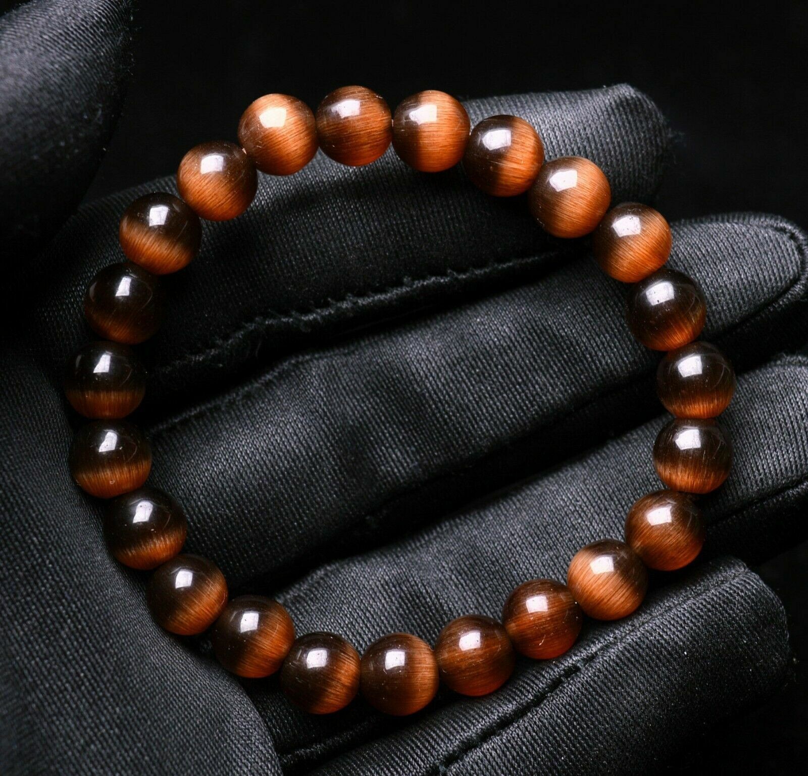 Rutilated Quartz Beaded Bracelet Rose Gold Copper Top Quality Gemstone gallery