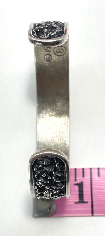 Olszewski 1995 Renaissance Collection Garden Sterling Silver Cuff Bracelet 45.3g gallery