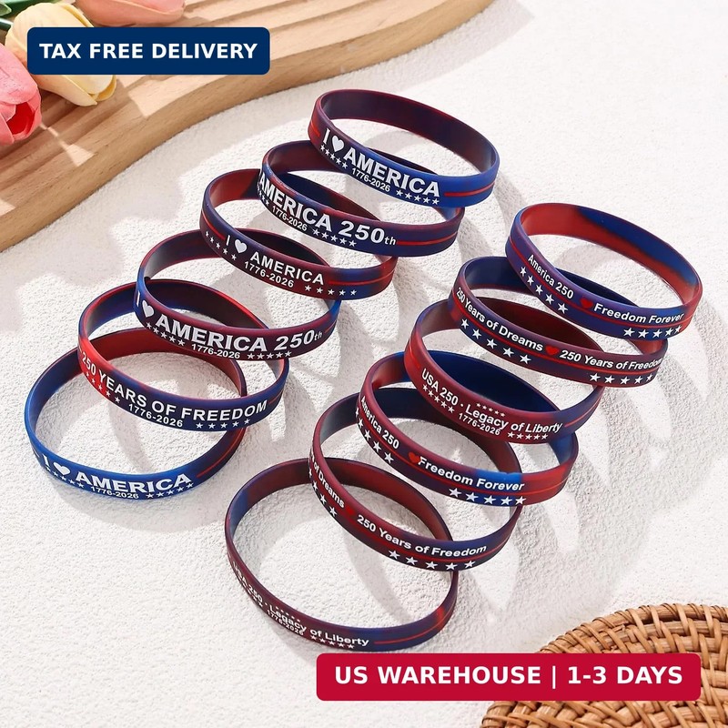 USA 250th Anniversary Bracelets American 4th of July Bracelets USA 250th Birthda gallery