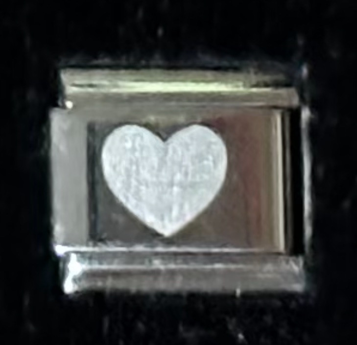 Heart Laser Etched Wholesale Italian Charm Enamel 9mm Link K2016-3 gallery